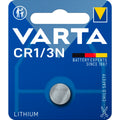 A battery in a package on a white background. Varta CR1/3N 3V.