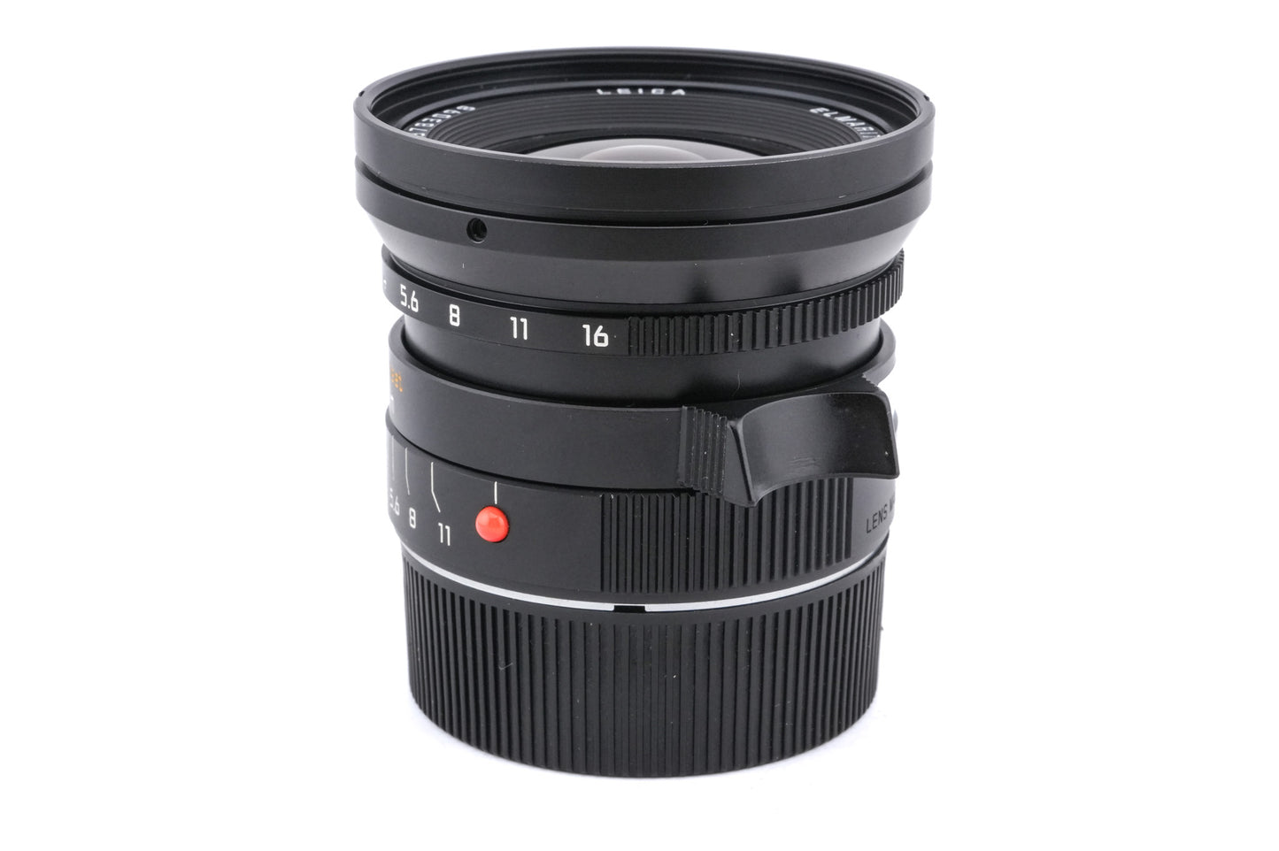 Leica 24mm f2.8 Elmarit-M ASPH. (Black, 11878) + Lens Hood (12592)