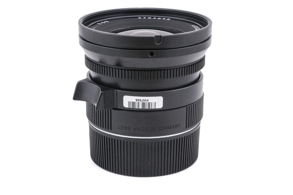 Leica 24mm f2.8 Elmarit-M ASPH. (Black, 11878) + Lens Hood (21mm f2.8 / 24mm f2.8 / 28-35-50mm f4) (12592)