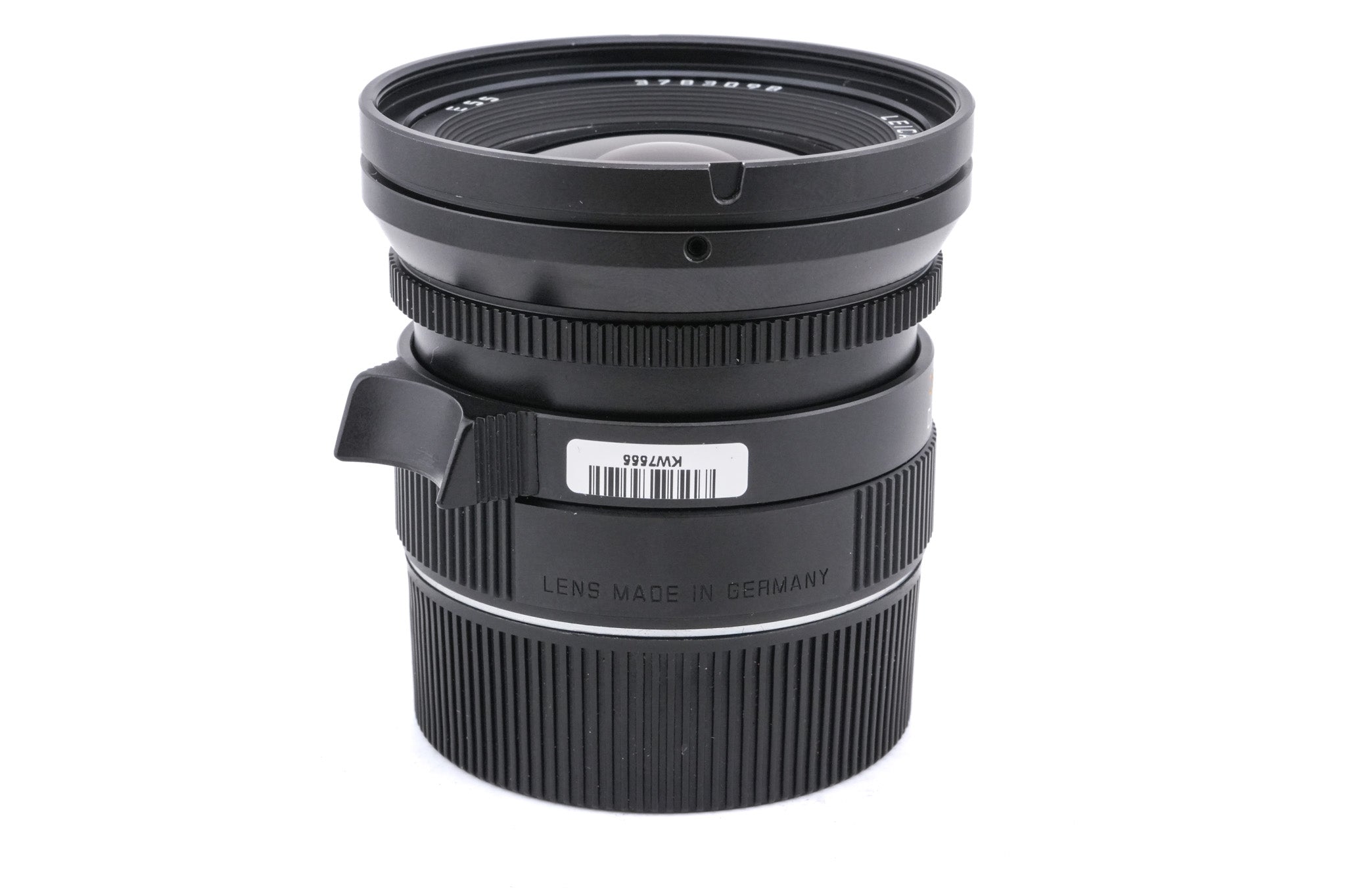 Leica 24mm f2.8 Elmarit-M ASPH. (Black, 11878) + Lens Hood (21mm f2.8 / 24mm f2.8 / 28-35-50mm f4) (12592)