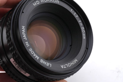 Minolta 50mm f1.7 MD Rokkor