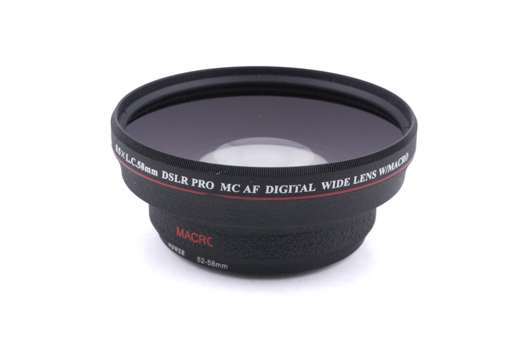 Axpro 58mm Wide Angle/Macro Converter Kit HD IS L 0.5 x L.C Pro MC AF Digital