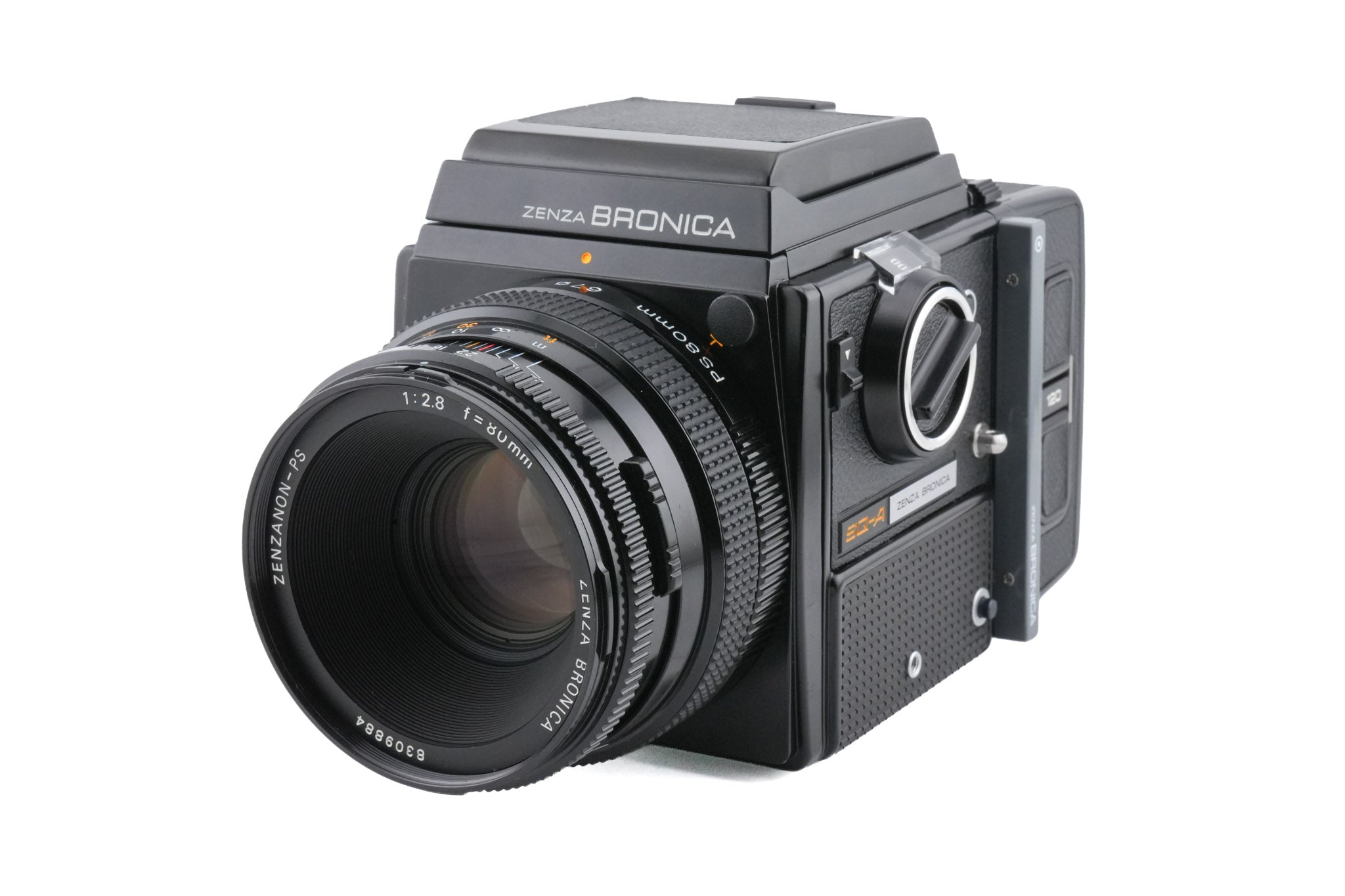 Zenza Bronica SQ-A + SQ 6x6 120 Roll Film Back + 80mm f2.8 Zenzanon-PS + Waist Level Finder