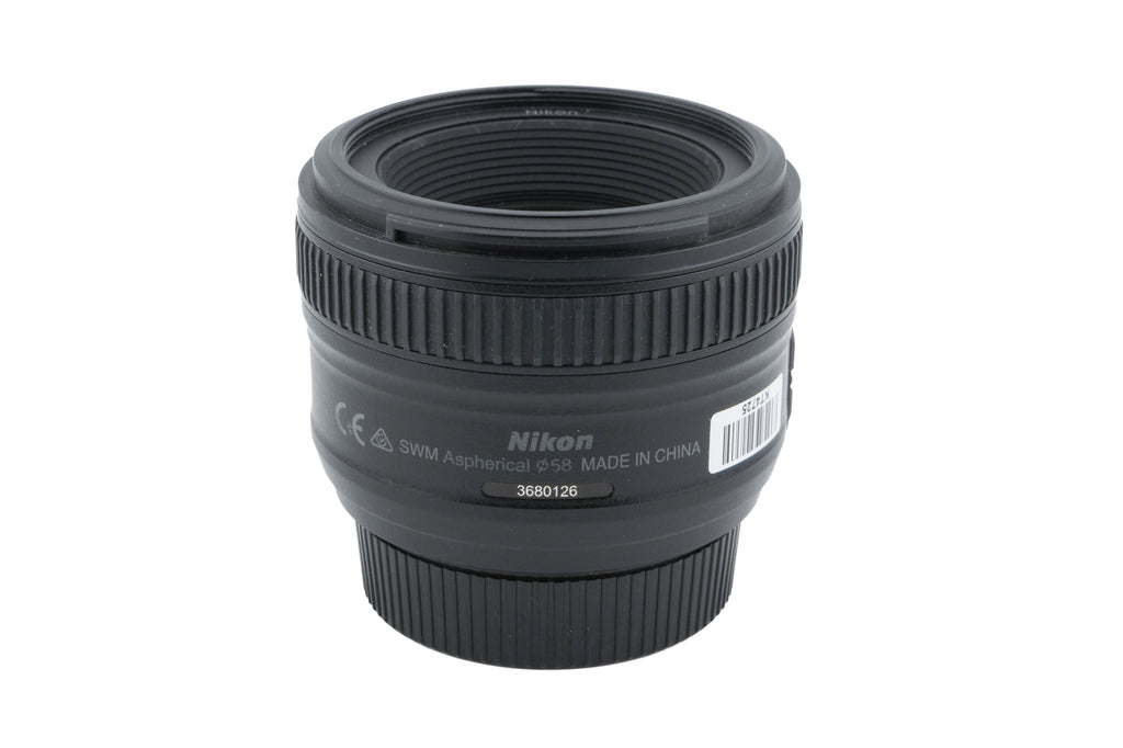 Nikon 50mm f1.8 AF-S Nikkor G