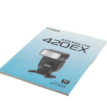 Canon 420EX Speedlite Instructions