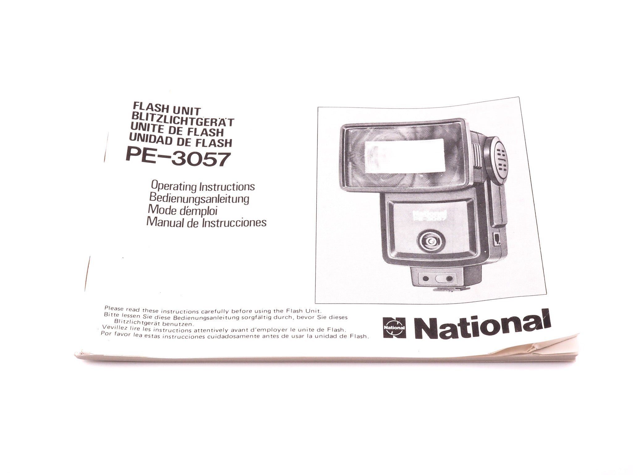 National PE-3057 Instructions