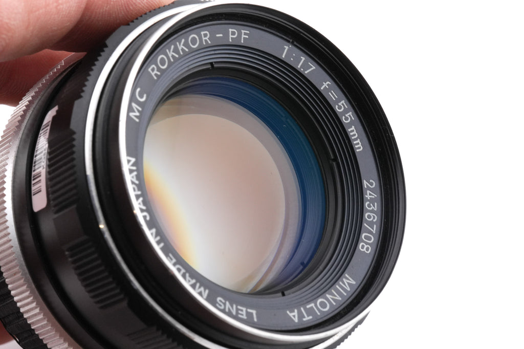 Minolta 55mm f1.7 MC Rokkor-PF