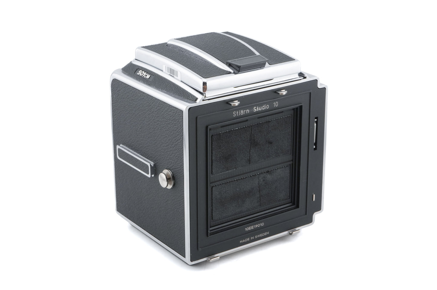 Hasselblad 501CM (Silver, 10238) + Waist Level Finder (New / Chrome, 42315)