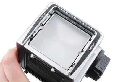 Hasselblad 501CM (Silver, 10238) + Waist Level Finder (New / Chrome, 42315)