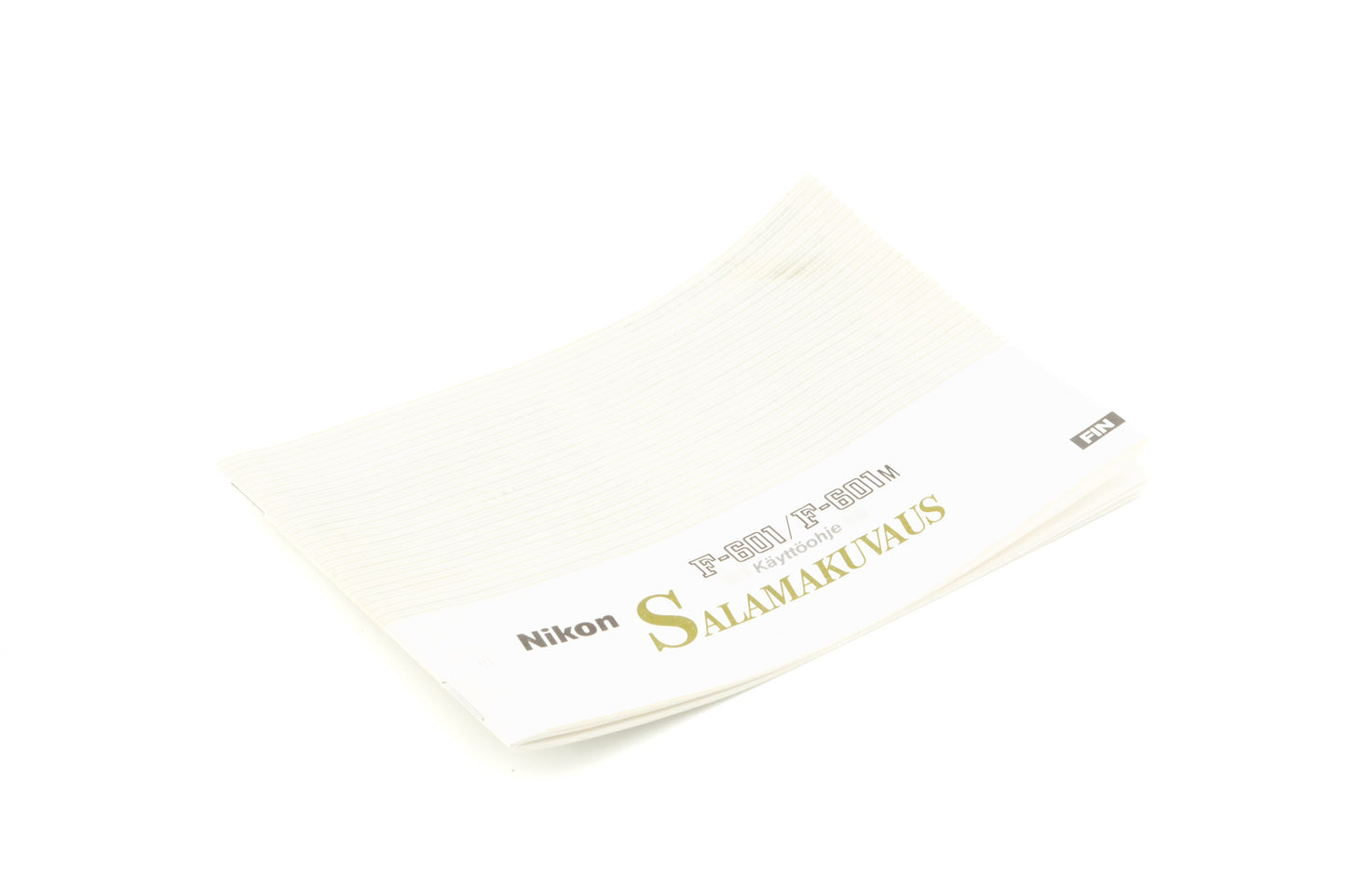 Nikon F-601/ F-601M Flash Shooting Instructions