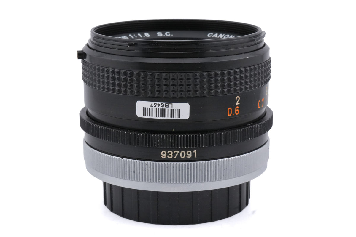 Canon 50mm f1.8 S.C.