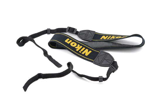 Nikon Black & Yellow Fabric Neck Strap