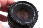 Canon 50mm f1.8 S.C.