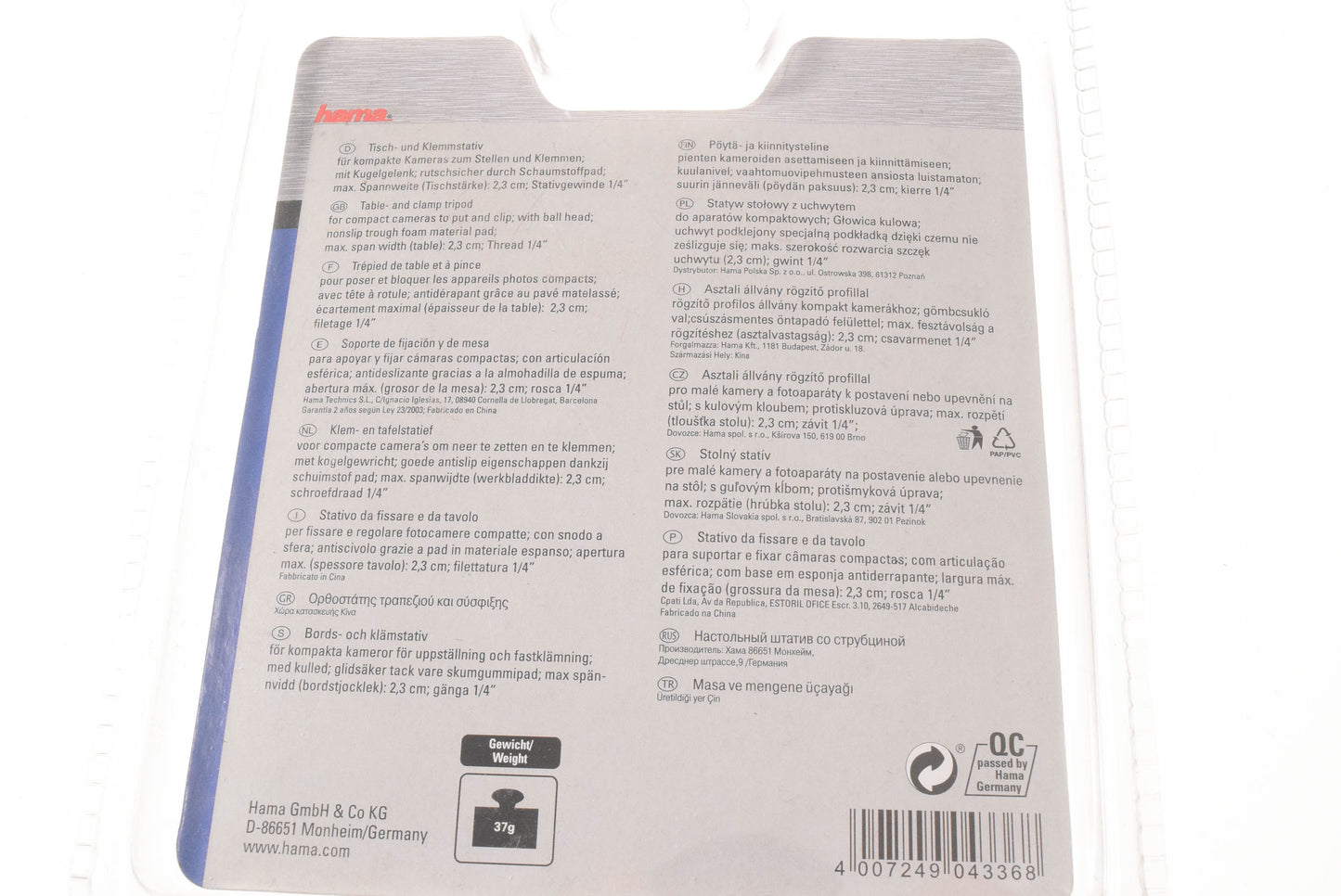 Hama Table Clamp/Tripod 4336
