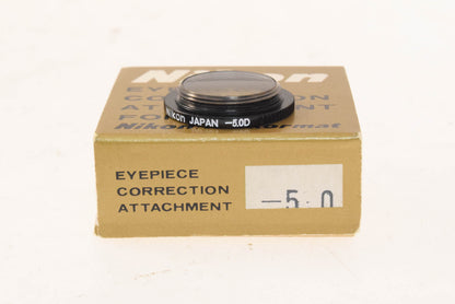 Nikon -5.0 Eyepiece Correction Lens for F, F2, & Nikkormat