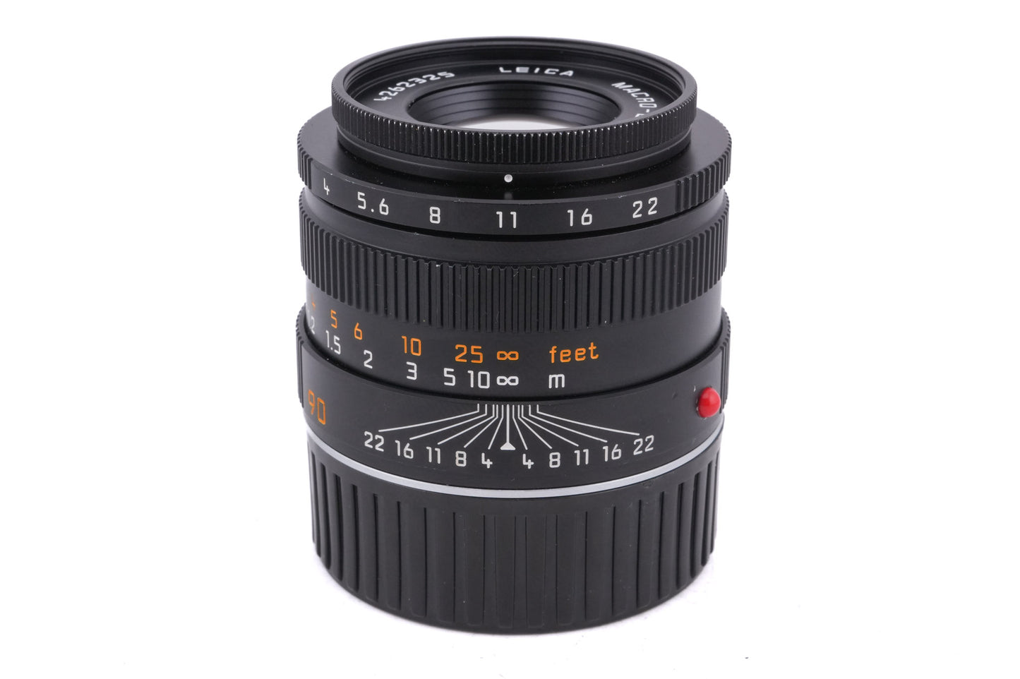 Leica 90mm f4 Macro-Elmar-M (Type II) (11670) + Lens Hood (12575)