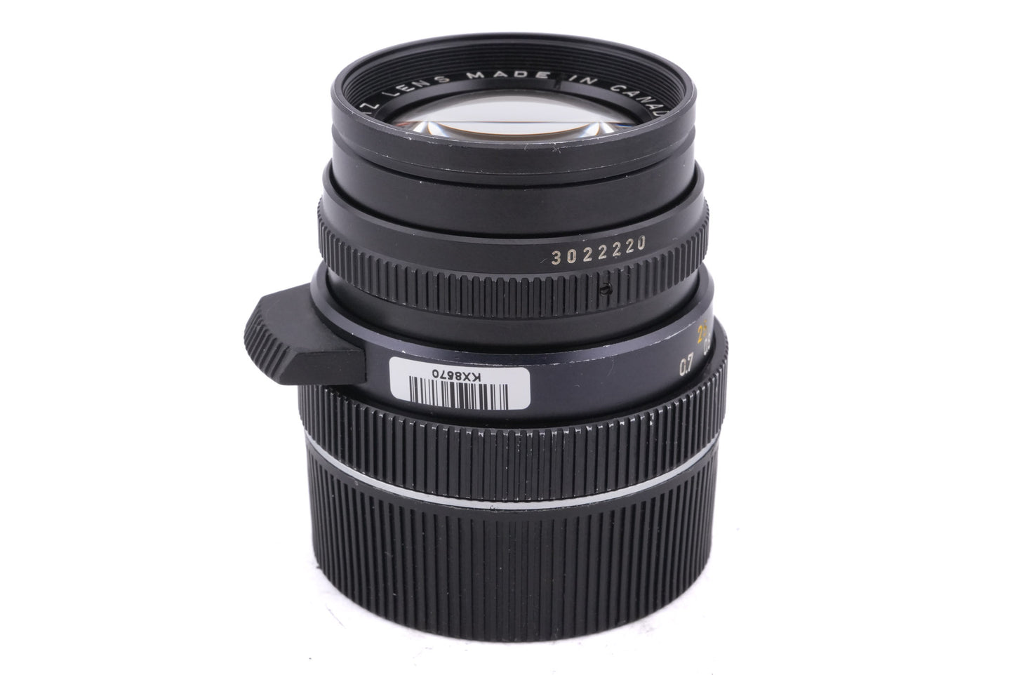 Leica 50mm f2 Summicron-M (Type IV) (Black, 11819)