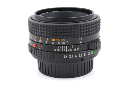 Minolta 50mm f1.7 MD