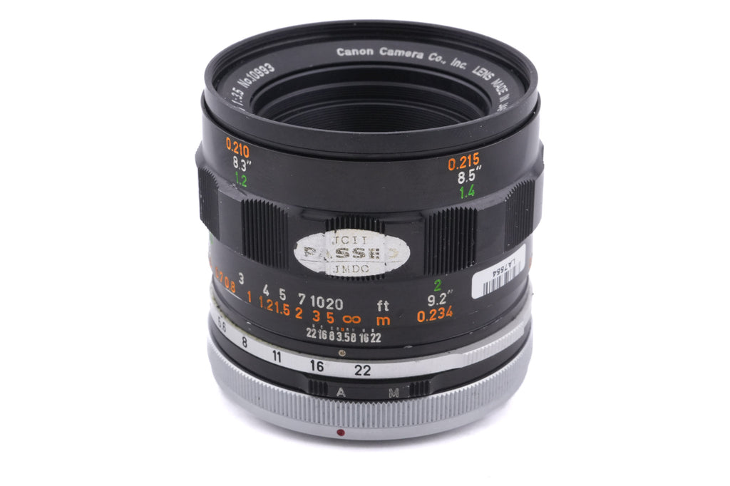 Canon 50mm f3.5 FL Macro