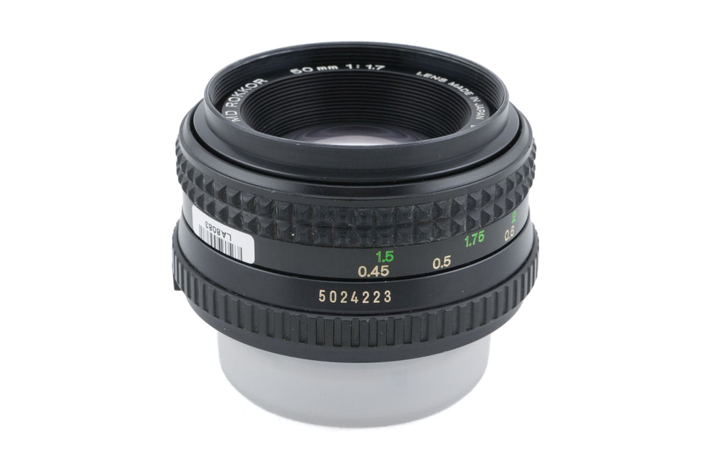 Minolta 50mm f1.7 MD Rokkor