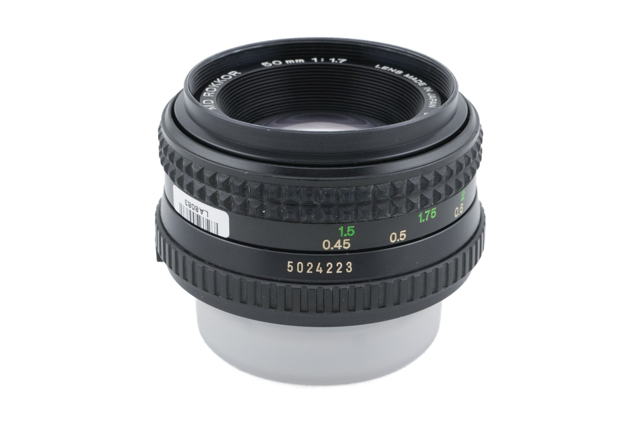 Minolta 50mm f1.7 MD Rokkor