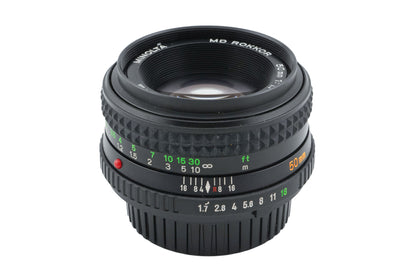 Minolta 50mm f1.7 MD Rokkor