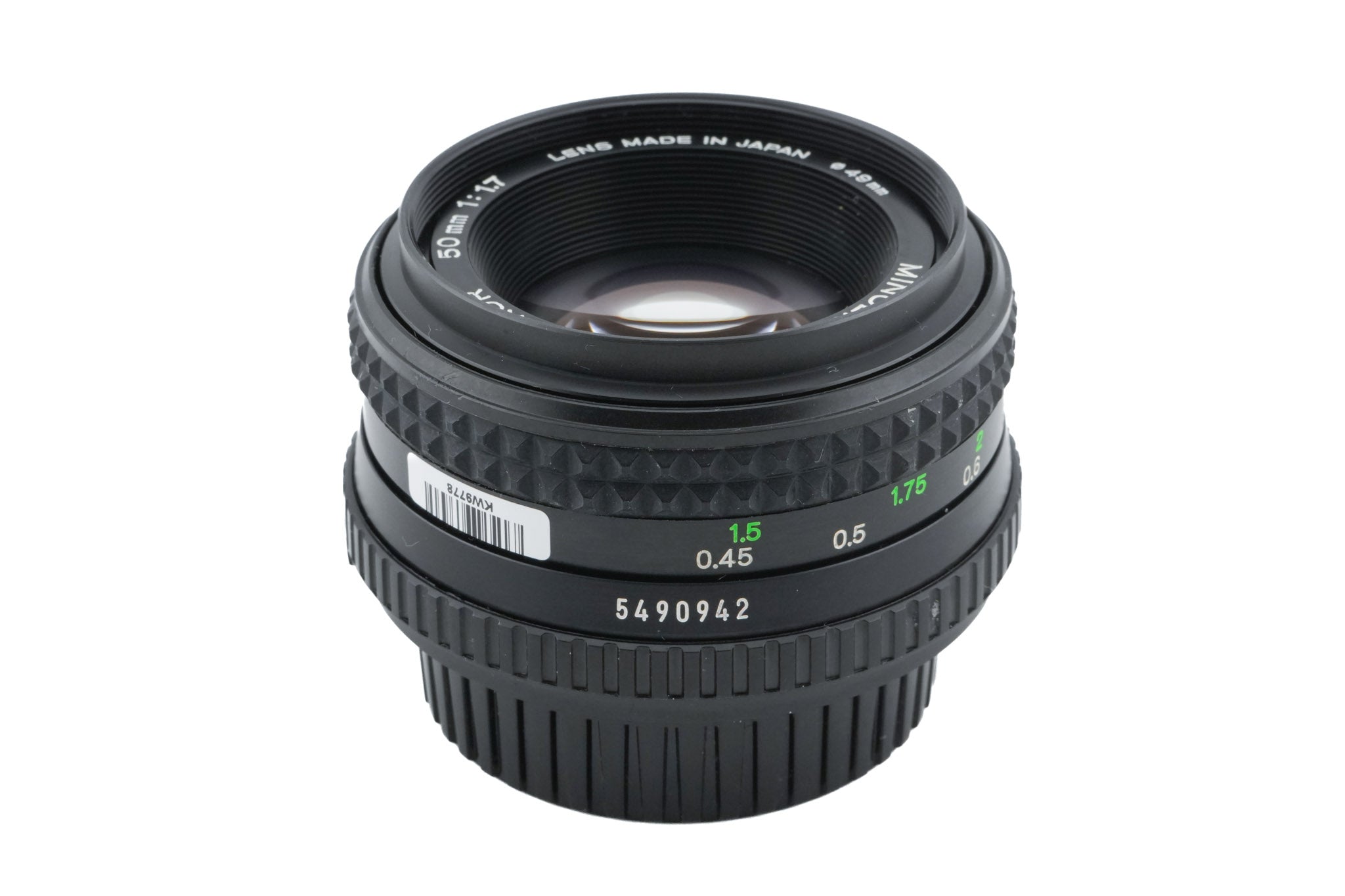 Minolta 50mm f1.7 MD Rokkor