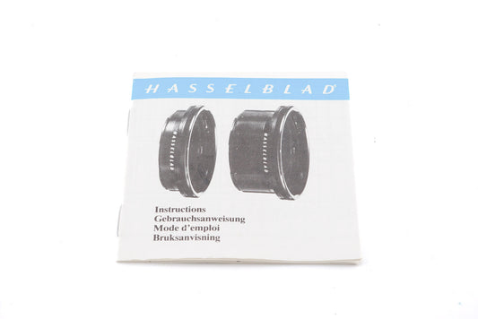 Hasselblad Extension Tubes 16 & 32 Instructions