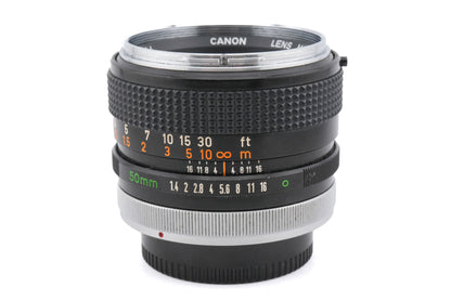 Canon 50mm f1.4 Chrome Nose