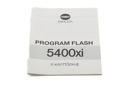 Minolta 5400xi Program Flash Instructions
