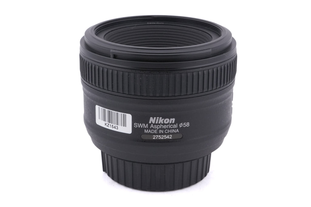 Nikon 50mm f1.8 AF-S Nikkor G