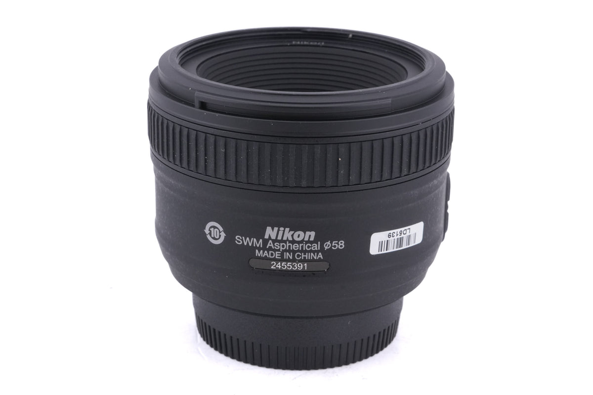 Nikon 50mm f1.8 AF-S Nikkor G