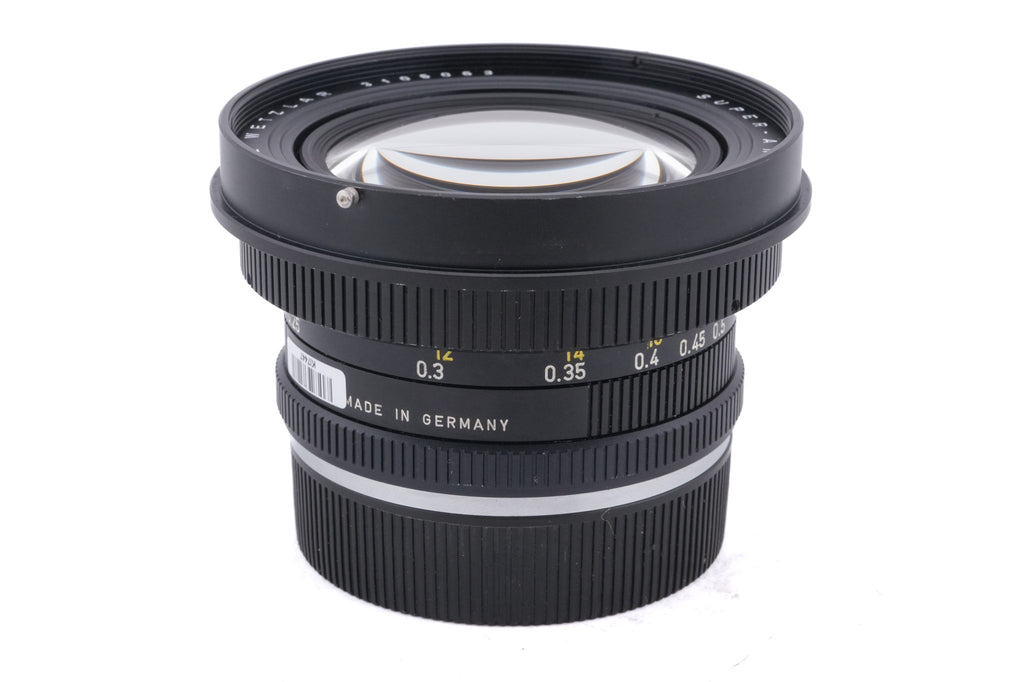 Leica 21mm f4 Super-Angulon-R (3-Cam) (11813) + Lens Hood (21mm f4) (12506)