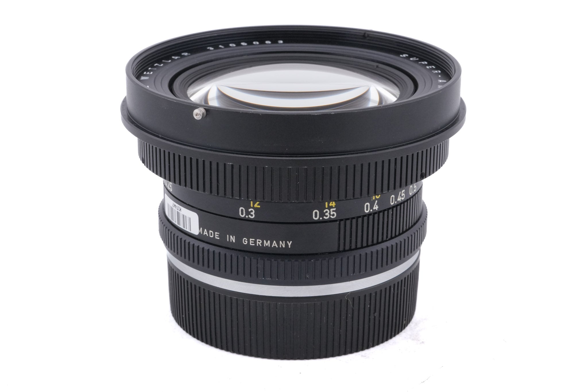 Leica 21mm f4 Super-Angulon-R (3-Cam) (11813) + Lens Hood (21mm f4) (12506)