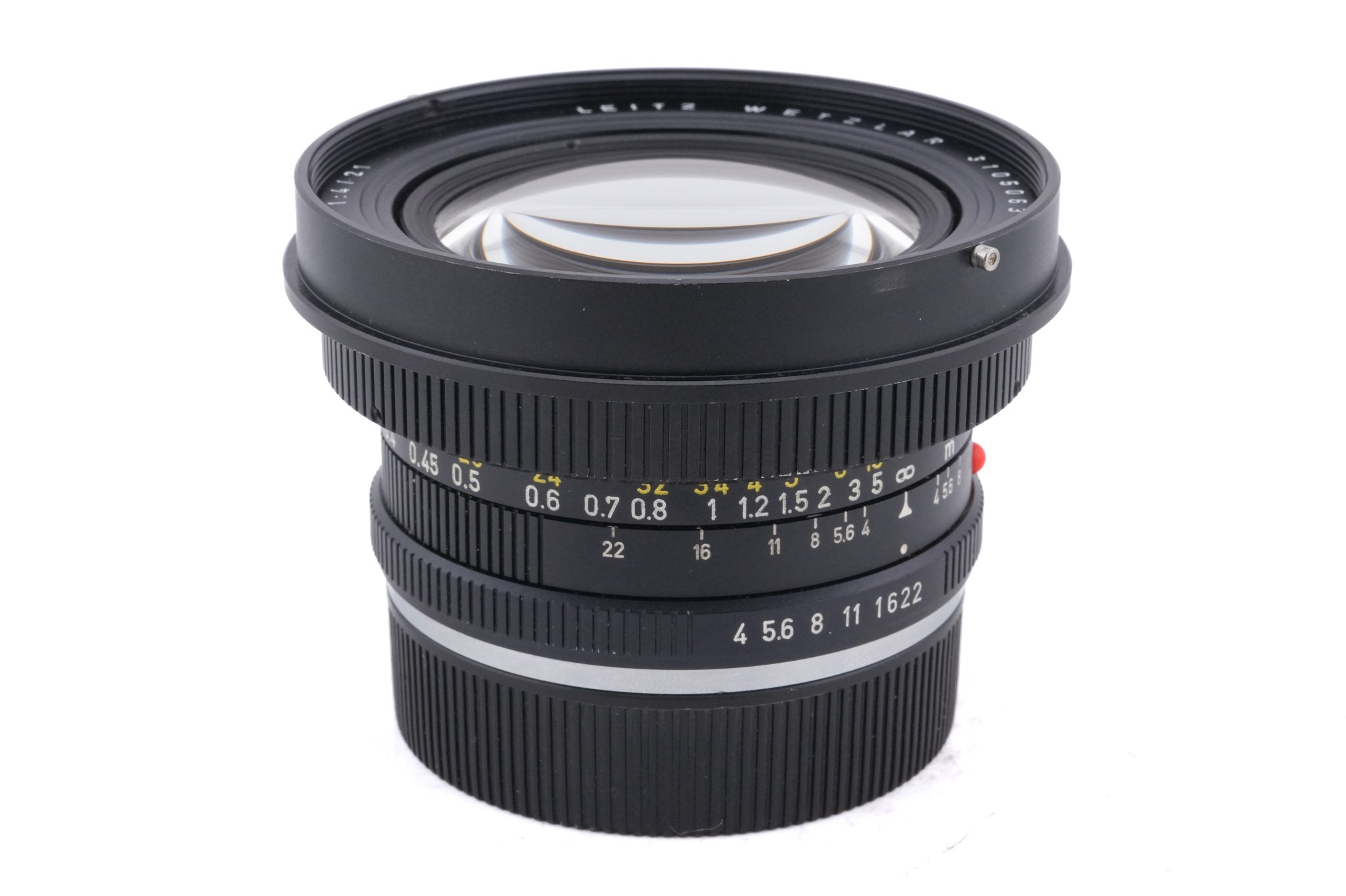 Leica 21mm f4 Super-Angulon-R (3-Cam) (11813) + Lens Hood (21mm f4) (12506)