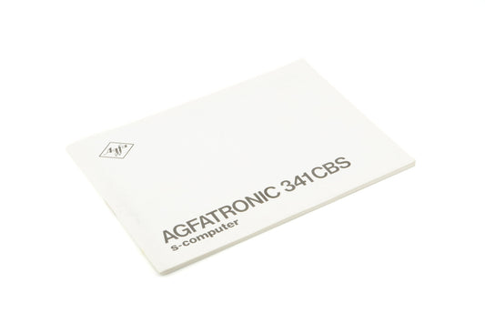 Agfa Agfatronic 341 CBS S-Computer Instructions