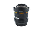 Samyang 8mm f3.5 Fish-Eye CS