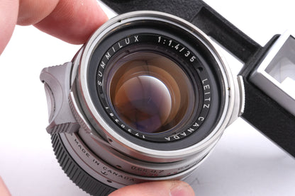 Leica 35mm f1.4 Summilux (Type I, Goggles, Steel Rim) (Silver, 11871)