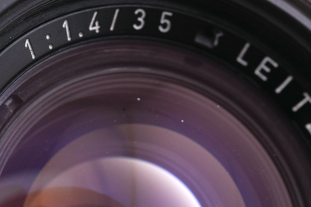 Leica 35mm f1.4 Summilux (Type I, Steel Rim) (Black, 11869)