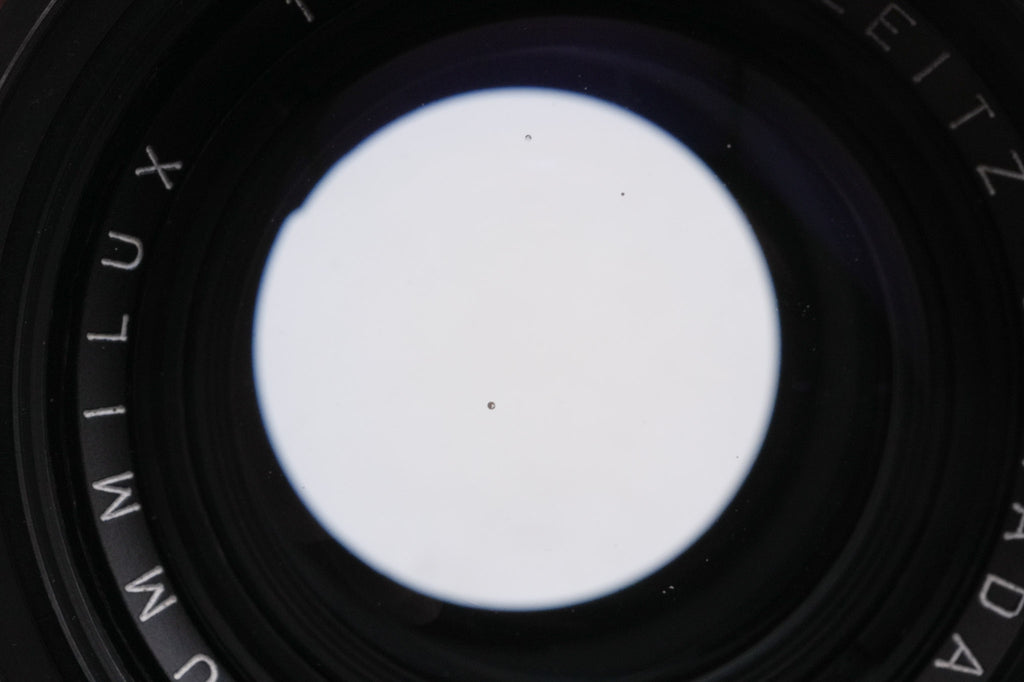 Leica 35mm f1.4 Summilux (Type I, Steel Rim) (Black, 11869)