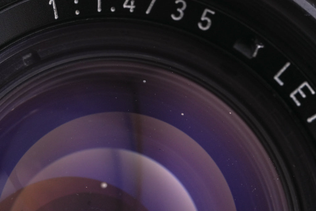 Leica 35mm f1.4 Summilux (Type I, Steel Rim) (Black, 11869)