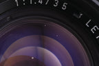 Leica 35mm f1.4 Summilux (Type I, Steel Rim) (Black, 11869)