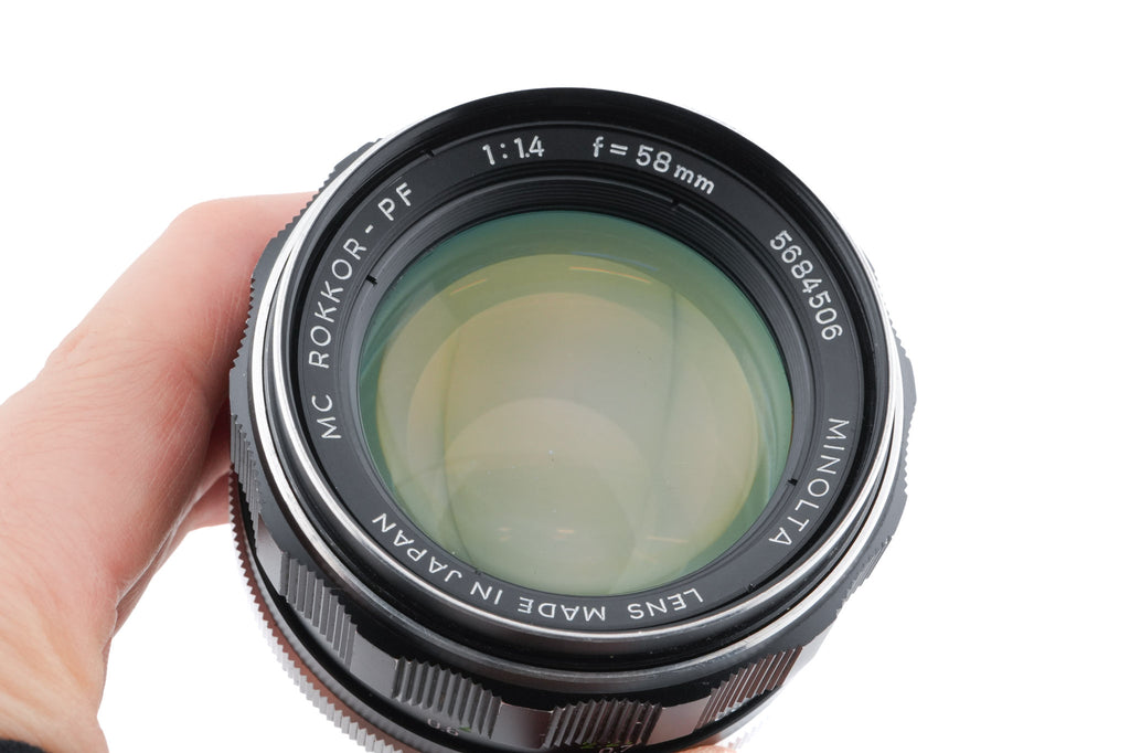 Minolta 58mm f1.4 MC Rokkor-PF