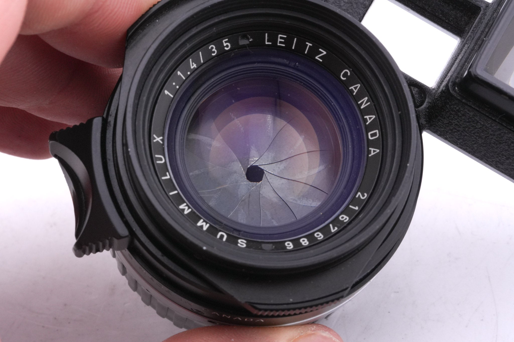 Leica 35mm f1.4 Summilux (Type II) (Goggles, Black Paint Brass Infinity Lock) (11871)