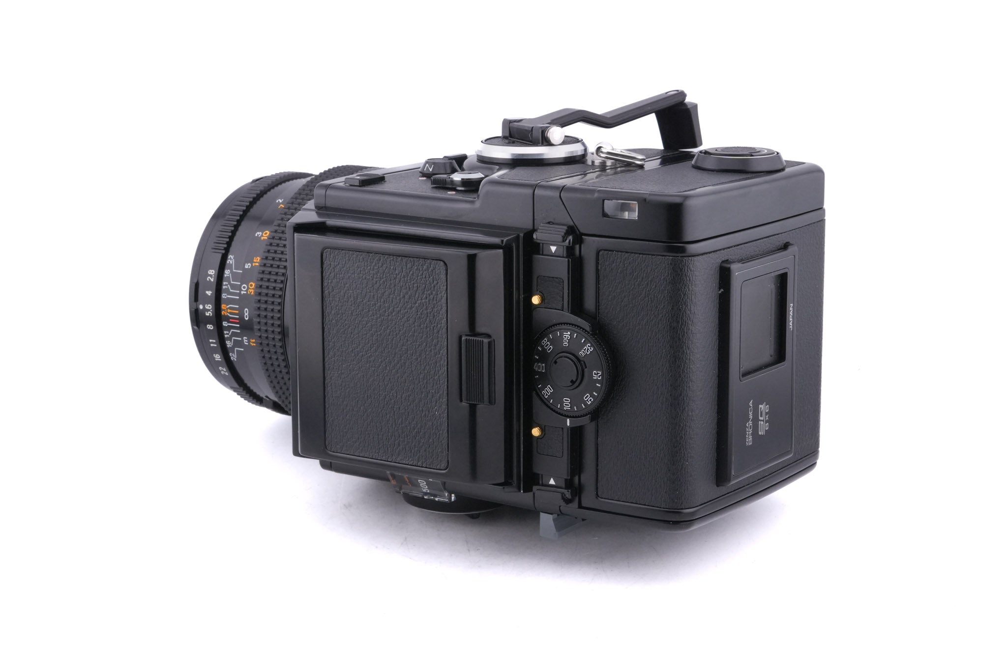 Zenza Bronica SQ-A + 80mm f2.8 Zenzanon-PS + SQ 6x6 120 Roll Film Back + Waist Level Finder