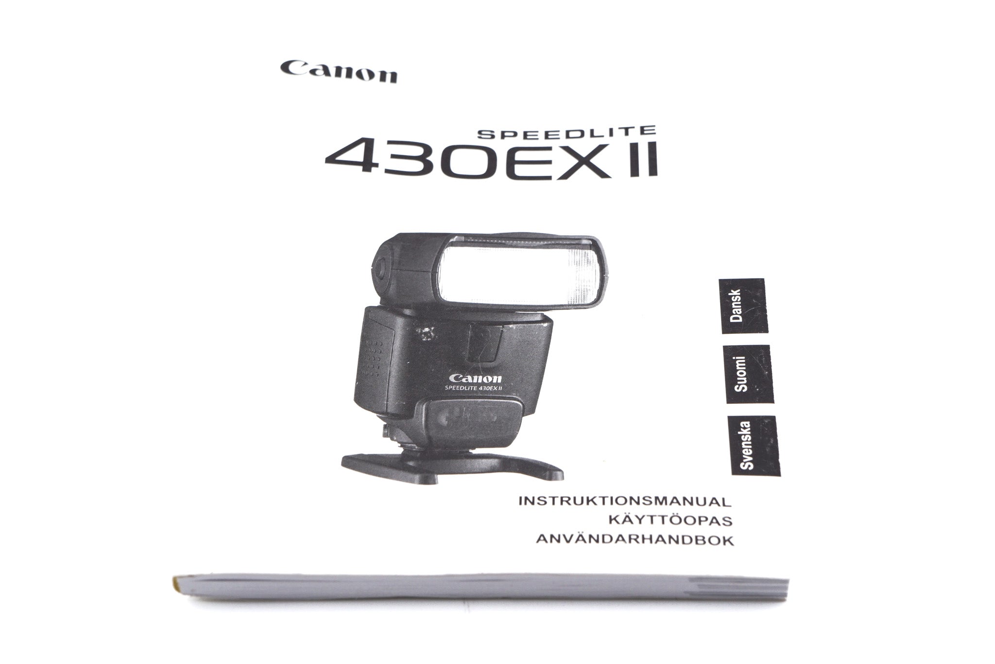 Canon 430EX II Speedlite Instructions – Kamerastore