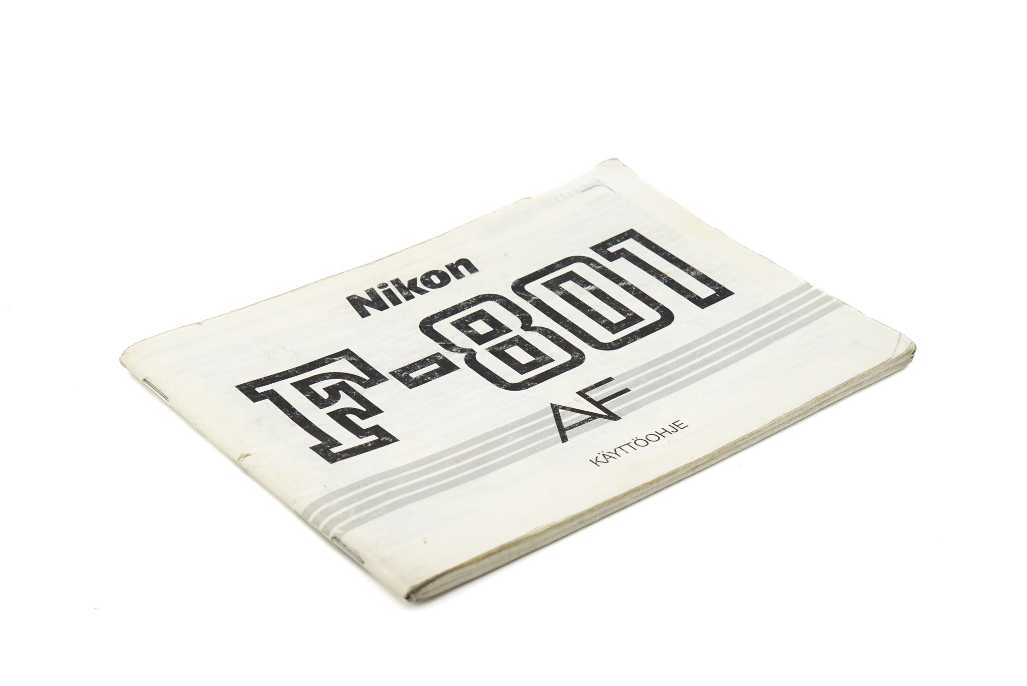 Nikon F-801 AF Instructions