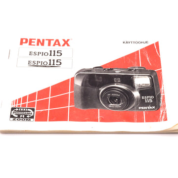 Pentax Espio 115/115 Quartz Date Instruction Manual