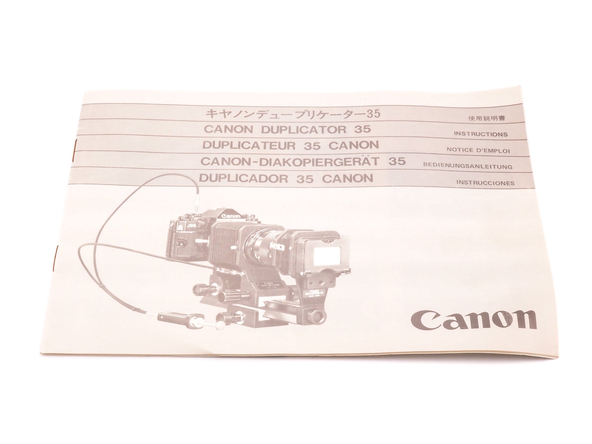 Canon Duplicator 35 Instructions