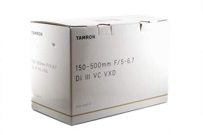 Tamron 150-500mm f5-6.7 Di III VC VXD